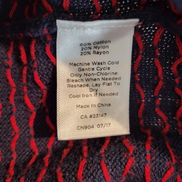 Talbots Navy Blue Fair Isle Sweater SP - Picture 6 of 6